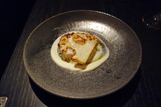 Monkfish, cauliflower, browned butter and sea buckthorn